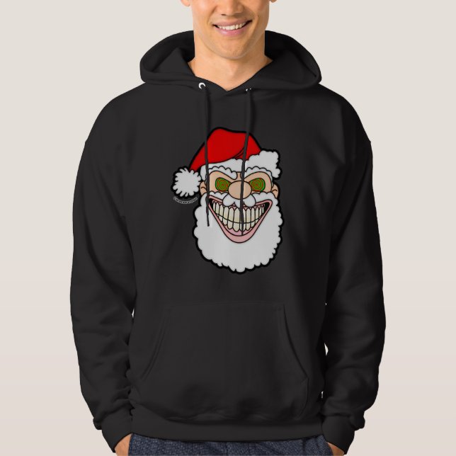 Sudadera Gráficos Dementes de Santa Claus (Anverso)