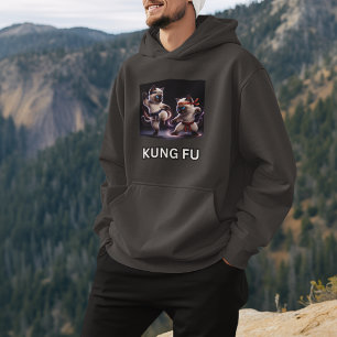 Sudadera Gráficos Épicos de Kung Fu de Gatitos Siameses de