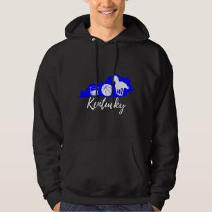 Sudadera Gráficos Lindos Bourbon Baloncesto Caballo Kentuck