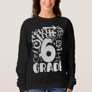 Sudadera Grafiti de 6º grado de regreso al Gir escolar