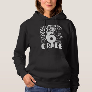 Sudadera Grafiti de 6º grado de regreso al Gir escolar