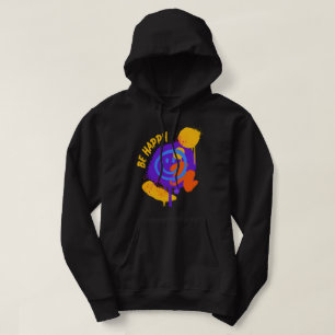 Sudadera Grafiti Sonriente Colorido Arte Callejero Sé Feliz