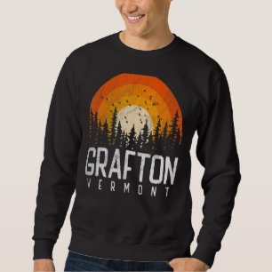 Sudadera Grafton Vermont V Vintage 70s 80s 90s Ciudad Retro