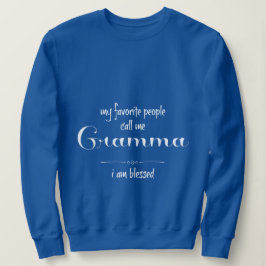 Sudadera Gramma bendecida (texto blanco)