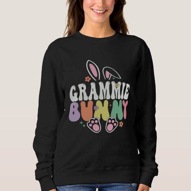 Sudadera Grammie Bunny Easter Day Rabbit Grandma Family Mat (Anverso)