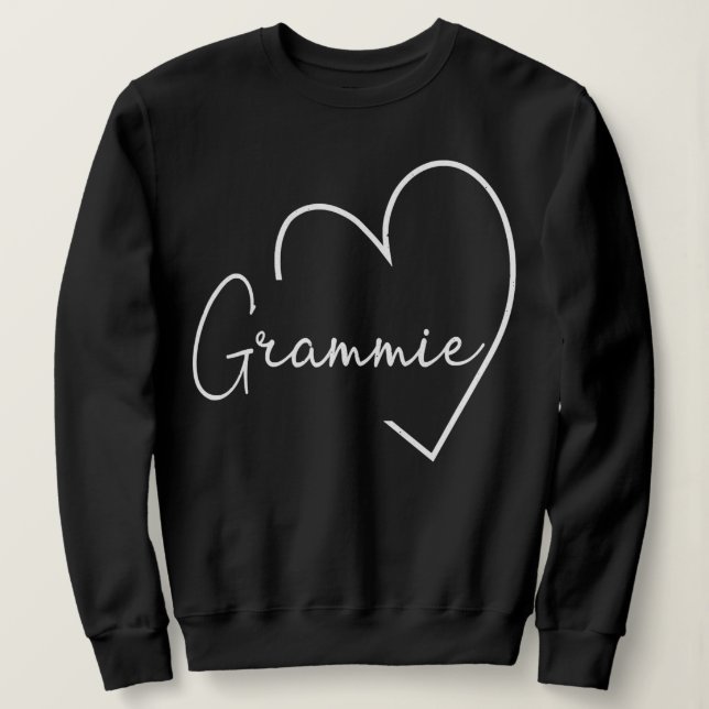 Sudadera Grammie Heart Grandma Christmas Happy Mother's (Anverso del diseño)