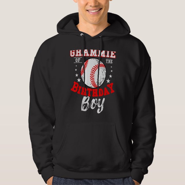 Sudadera Grammie Of Birthday Boy Baseball Theme Bday (Anverso)
