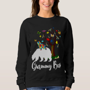 Sudadera Grammy Bear Autism Awareness Love Support