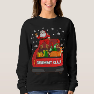 Sudadera Grammy Claus Red Truck Santa Reindeer Elf Christma