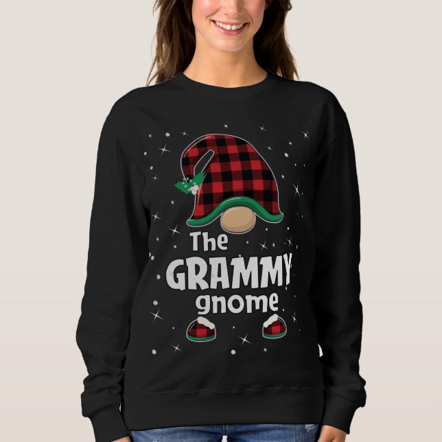 Sudadera Grammy Gnome Buffalo Navidades de correspondencia  (Anverso)
