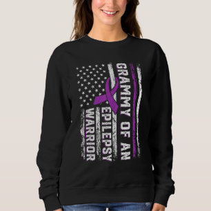 Sudadera Grammy of a Warrior Epilepsy Purple Ribbon Support