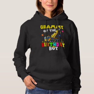 Sudadera Grammy Of Birthday Boy Crane Truck Family Exca
