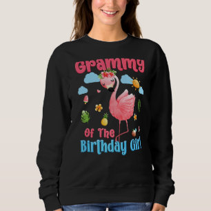 Sudadera Grammy Of Birthday Chicas Tropical Flamingo Fam