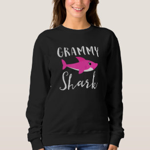 Sudadera Grammy Shark Abuela Abuela Abuela Pink Shark Graph