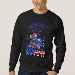 Sudadera Grammy Truck Bandera Americana Fuegos artificiales