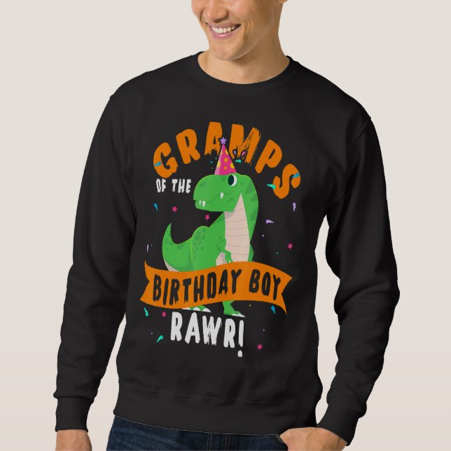 Sudadera Gramps De La Cuta De Dinosaurios De Nacimiento (Anverso)