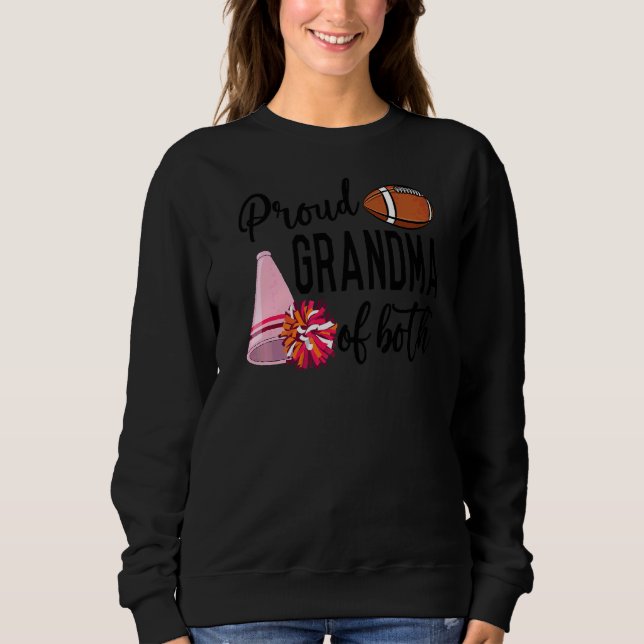 Sudadera Gran Abuela Orgullosa De Animadora Jugadora De Fút (Anverso)