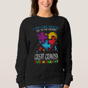 Sudadera Gran Abuelo Conciencia del autismo Yo Soy Su Voz H