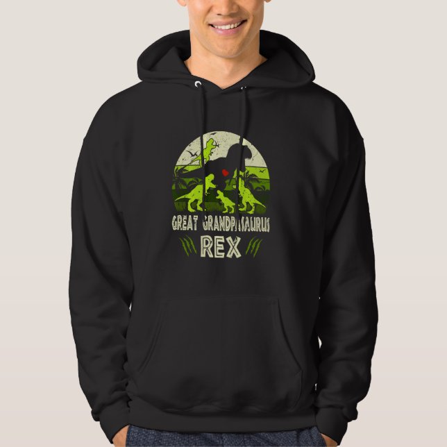 Sudadera Gran Abuelo Dinosaurio T Rex Gran Abuelo 4 (Anverso)