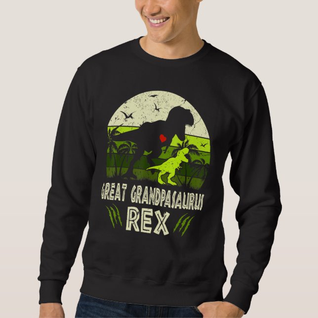 Sudadera Gran Abuelo T Rex Dinosaurio Gran Abuelo S (Anverso)