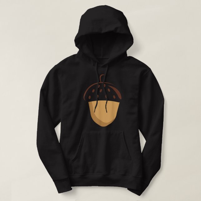 Sudadera Gran Acorn Costume Cute Easy Food Regalo de Hallow (Diseño del anverso)