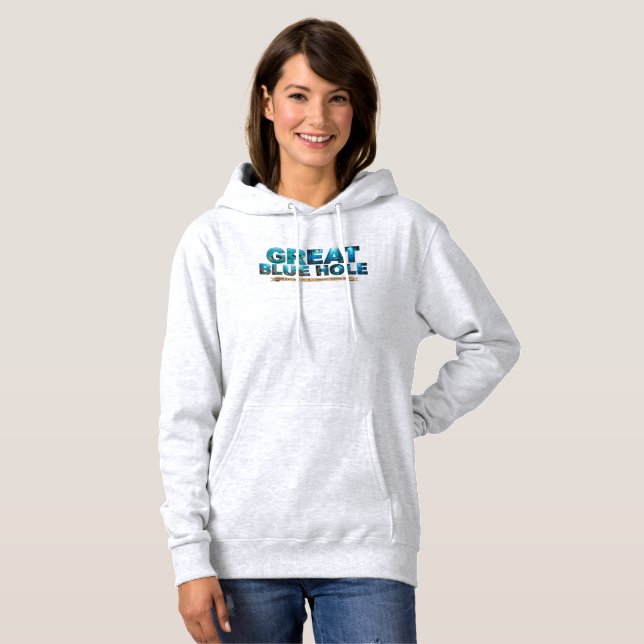 Sudadera Gran Agujero Azul Belice Sumidero Oceánico Profund (Anverso completo)