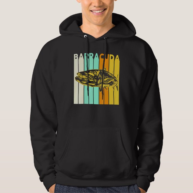 Sudadera Gran Barracuda Cuda Pesca Vida Silvestre Agua sala (Anverso)