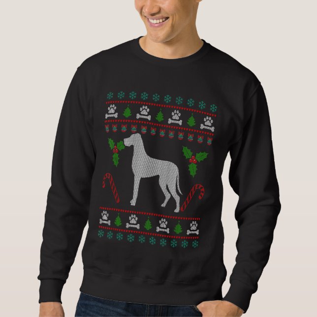 Sudadera Gran Canto Feo Navidades Divertido Perro (Anverso)
