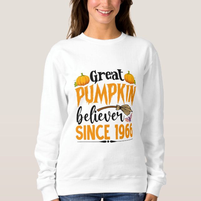 Sudadera Gran Creencia De Calabaza Desde 1966 (Anverso)