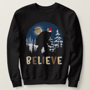 Sudadera Gran Creencia En Navidades Funny Sasquatch Xmas