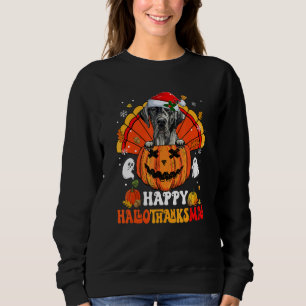 Sudadera Gran Danés Perro Feliz Hallothanksmas Halloween Th