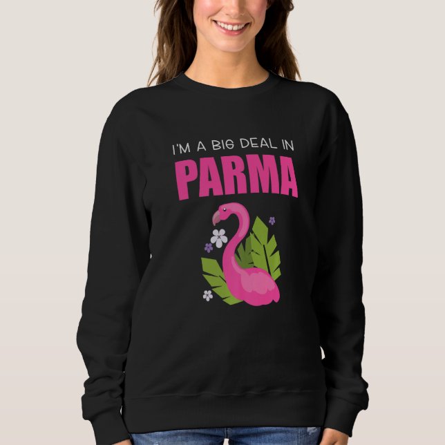 Sudadera Gran Deal Sarcástico Funny Parma Ohio Flamingo Ros (Anverso)