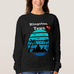 Sudadera Gran Destino Vacacional Kingston Town Jamaica Ra