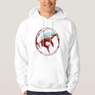 Sudadera Gran diseño gráfico de tiburones blancos
