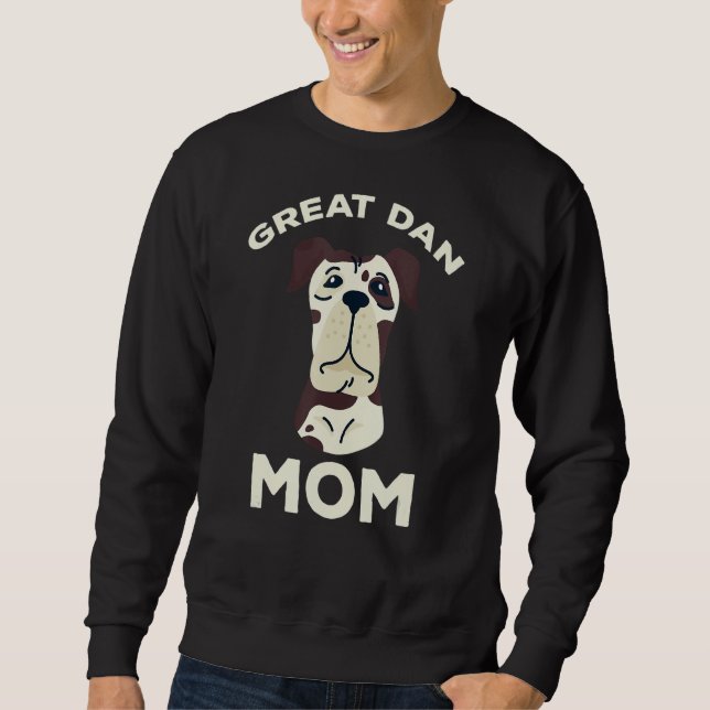 Sudadera Gran Dueña De Perro De Danés Mamá Gran Madres De P (Anverso)