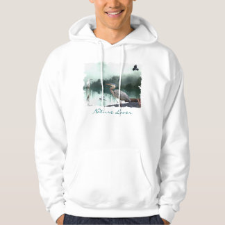 Sudadera Gran Garza Azul, Egret, Crow & Dragonfly Hoodie