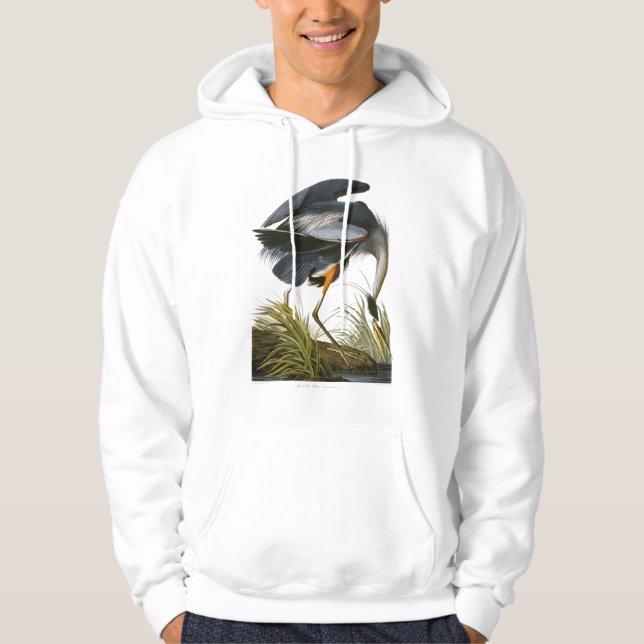Sudadera Gran garza azul, John James Audubon (Anverso)