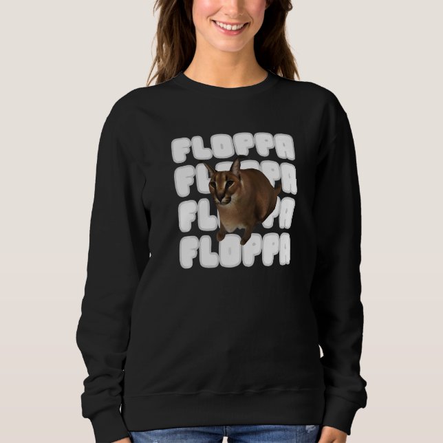 Sudadera Gran gato meme floppa (Anverso)