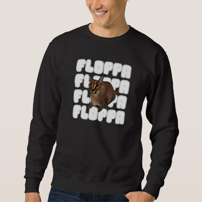 Sudadera Gran gato meme floppa (Anverso)