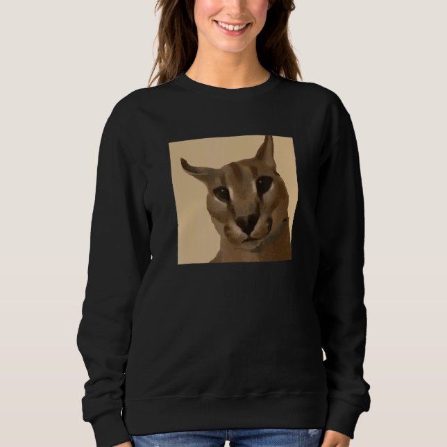 Sudadera Gran gato meme floppa (Anverso)