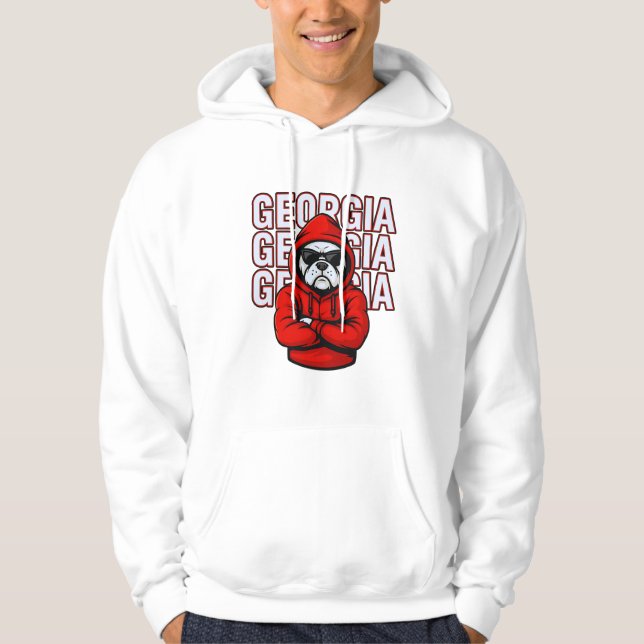 Sudadera Gran Georgia diseño de Bulldog para amantes de las (Anverso)