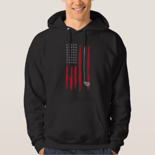 Sudadera Gran Golf Bandera Usa Diseño Club Golf Ball Ame