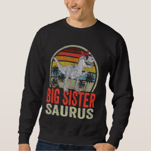 Sudadera Gran Hermana Saurus T Rex Dinosaur Saurus Family M