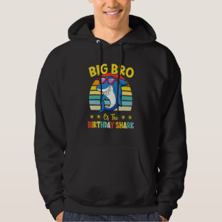 Sudadera Gran Hermano Del Cumpleaños De Tiburón Cumpleaños 