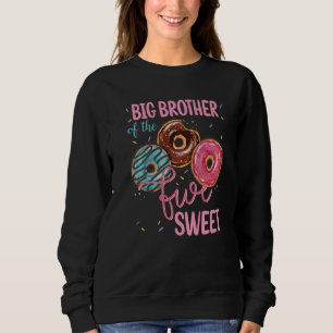 Sudadera Gran Hermano Del Dulce Cinco Fiesta De Donut Bday