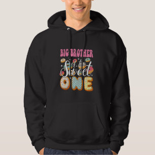 Sudadera Gran Hermano Del Dulce Un Primer Cumpleaños Donut