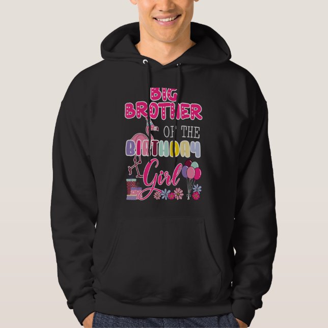 Sudadera Gran Hermano Del Tema Del Chica De Cumpleaños Flam (Anverso)