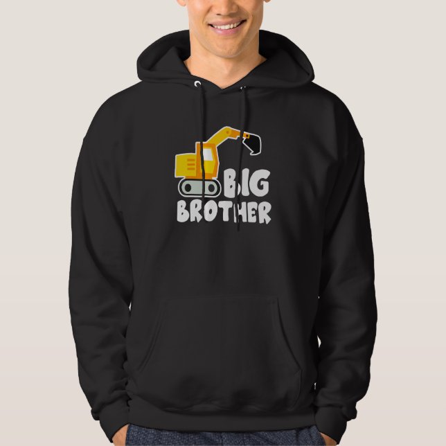Sudadera Gran Hermano Tractor Toddler Excavator Cute (Anverso)