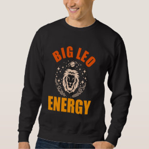 Sudadera Gran Leo Energy Mujeres Leo Zodiac Rótulo León Mar