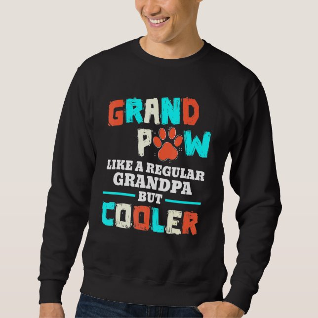 Sudadera Gran Mano Como Un Abuelo Regular Pero Perro Frío (Anverso)